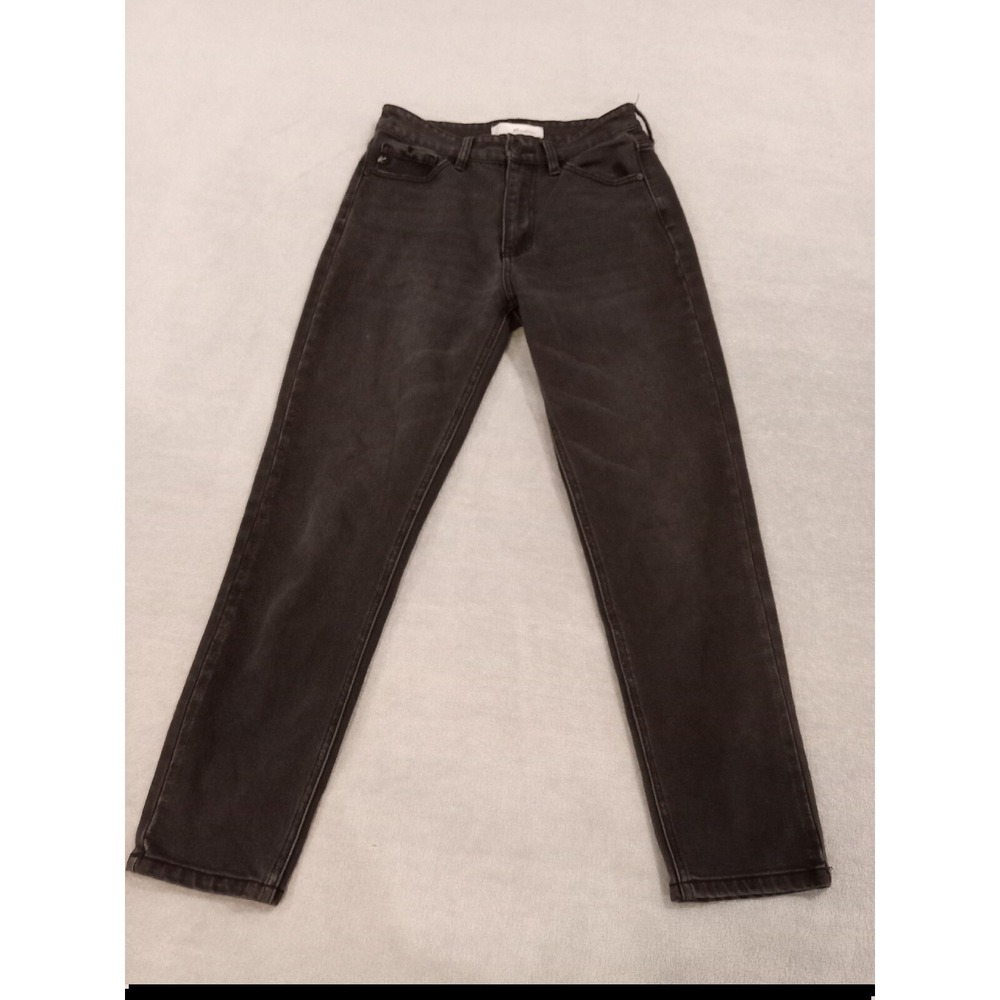 KanCan Womens Size 3/25 Stretch Black Jeans High Rise Distressed Denim 25x27